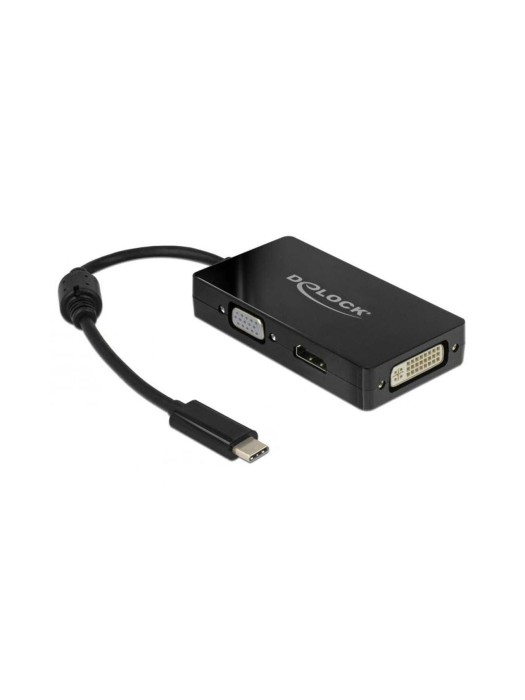 Delock Multiadaptateur 63925 USB-C - DVI-D/HDMI/HDMI/VGA