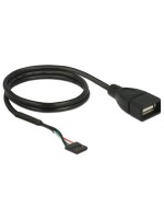 Delock Câble embase à broches USB2.0 60cm Prise pour poteau - Prise USB-A