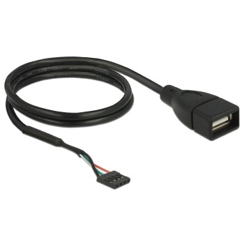 Delock USB Kabel 60cm, USB 2.0 Pfostenbuchse zu USB 2.0 Typ-A