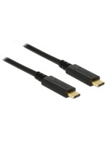 Delock USB3.1 Gen2 cable Typ-C. 1m, bis 10Gbps, black , bis 5Ampere Strom