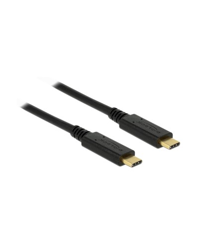 Delock Câble USB 3.1 10Gbps, jusqu'à 5Ampère, 100Watt USB C - USB C 1 m