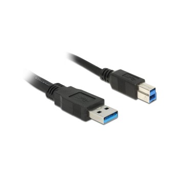 Delock USB3.0 cable, 2m, A-B, black , for USB3.0 Geräte, bis 5Gbps Delock USB3.0 cable, 2m, A-B, black , for USB3.0 Geräte, bis 5Gbps