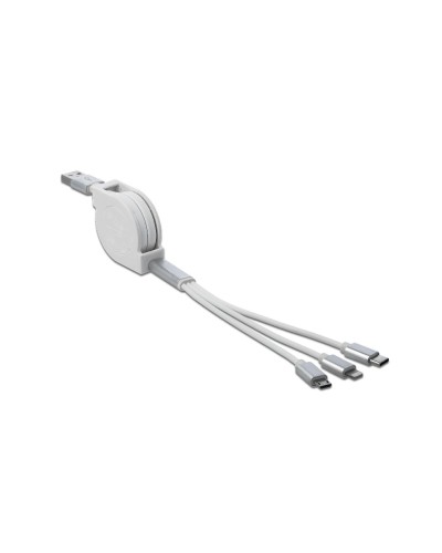 Delock Câble USB 2.0 USB A – Lightning/Micro-USB B/USB C 0.82 m