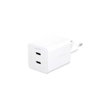empower Wandladegerät 45W, weiss, 2x USB-C, GaN, PD3.1, PPS