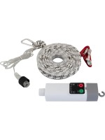 Eurotrail Cordes de haubanage déco avec éclairage 5m Blanc