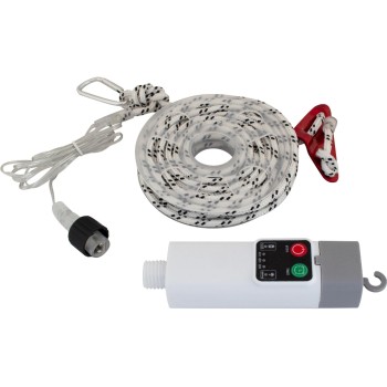 Deco-Abspannleinen with Beleuchtung, Wiederaufladbar white