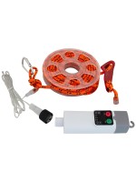 Eurotrail Cordes de haubanage déco avec éclairage 5m Orange