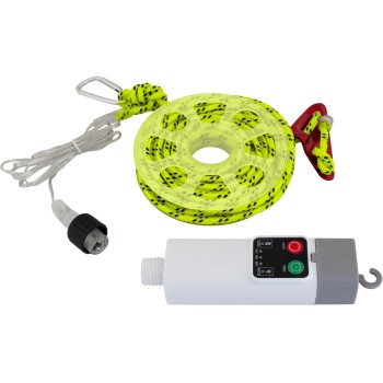 Deco-Abspannleinen with Beleuchtung, Wiederaufladbar Flougelb