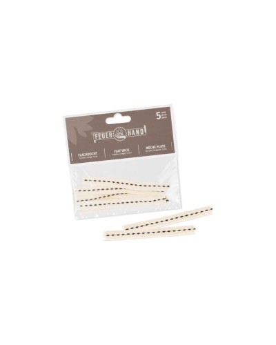 Flachdocht 12,5 mm x 12 cm 5-er Set