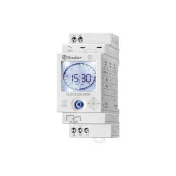 Finder Smart Digital-Wochenschaltuhr, 1 Wechsler 16A, 230V, NFC 30min Finder Smart Digital-Wochenschaltuhr, 1 Wechsler 16A, 230V, NFC 30min