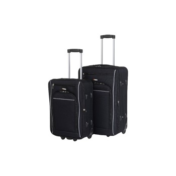 KOOR Set de valises de voyage World soft 2 pièces, noir KOOR Set de valises de voyage World soft 2 pièces, noir