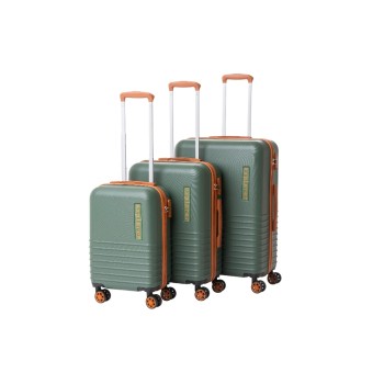 FTM Set de valises de voyage Explorer, 3 pièces, vert FTM Set de valises de voyage Explorer, 3 pièces, vert