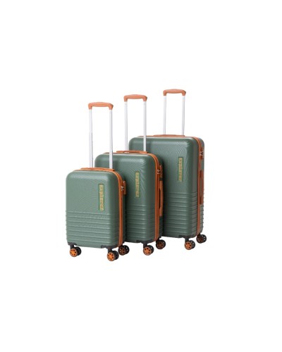FTM Kofferset Explorer, 3-teilig, grün-braun