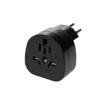 FURBER.power Adaptateur de voyage Monde – CH, Noir FURBER.power Adaptateur de voyage Monde – CH, Noir