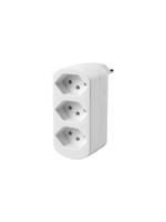 F.power Mehrfachadapter Flexo 3xT13, 3xT13,drehbar, white