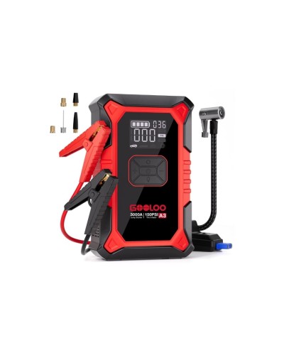 Gooloo A3 Démarreur Jump/Compresseur 12 V, 3000A