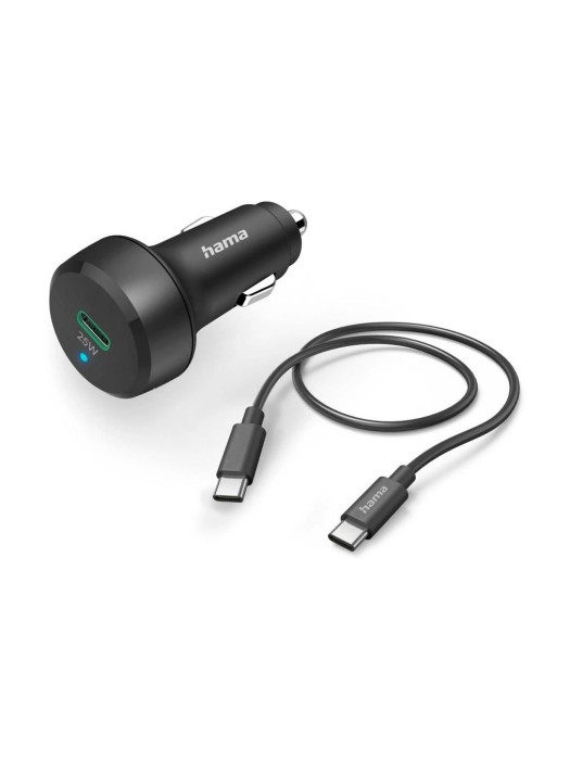 Hama Chargeur de voiture Car Charger USB-C 25 W Blanc