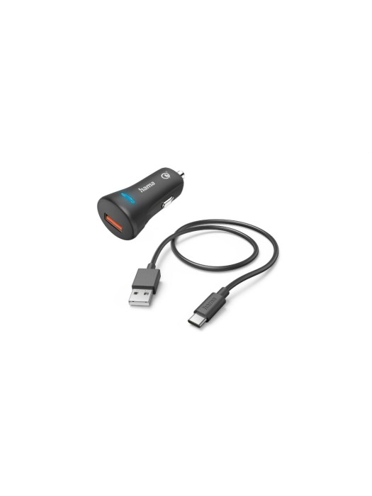 Hama Chargeur de voiture USB-C 19.5 W noir