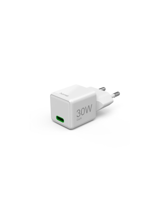 Hama Chargeur mural USB Gan charger USB-C 30 W Blanc