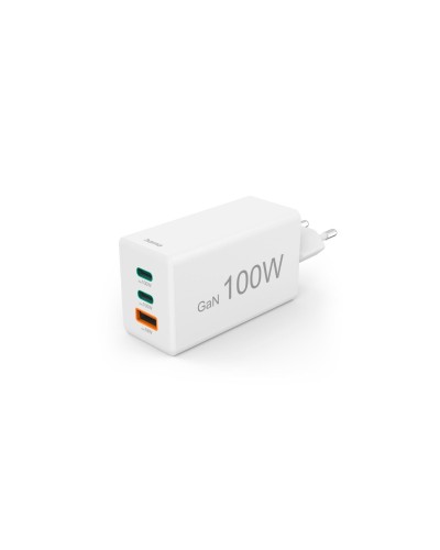 Hama Chargeur mural USB Gan charger 1x USB-A 2x USB-C 100 W Blanc