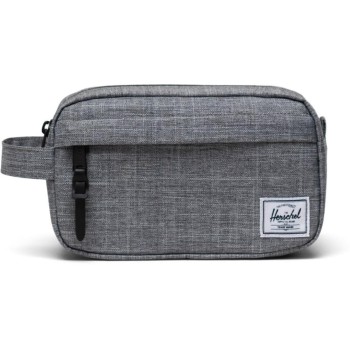 Herschel Chapter Small Travel Kit, Raven Crosshatch