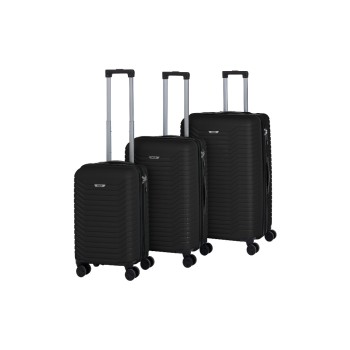 KOOR Set de valises de voyage Manille 3 pièces, noir KOOR Set de valises de voyage Manille 3 pièces, noir