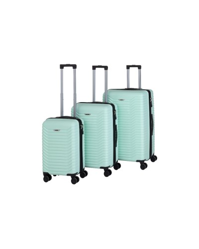 KOOR Set de valises de voyage Manille 3 pièces, menthe