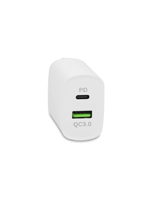 LMP Chargeur mural USB Dual Port USB-A / USB-C 20W