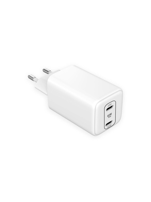 LMP Chargeur mural USB Dual Port GaN Power Adapter 3.0 65W, USB-C