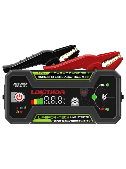 Lokithor Batterie de démarrage J1350 PRO LiFePO4 1350Amp