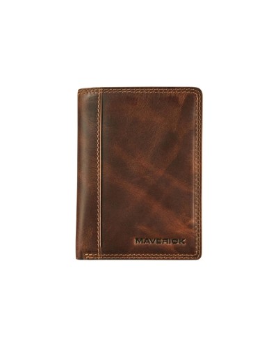 Maverick Portefeuille Original Compact 9 x 12.3 cm, marron