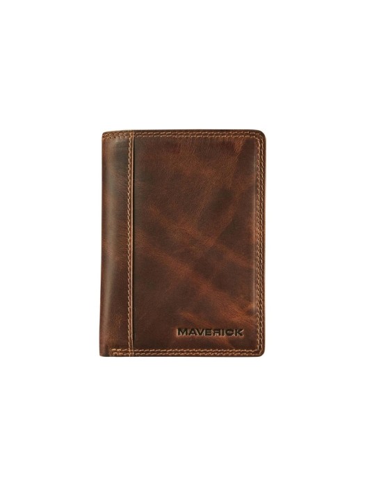 Maverick Portefeuille Original Compact 9 x 12.3 cm, marron