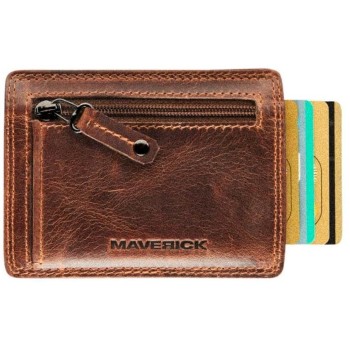 Maverick Original CardProtector Slim, Leder, RFID, braun