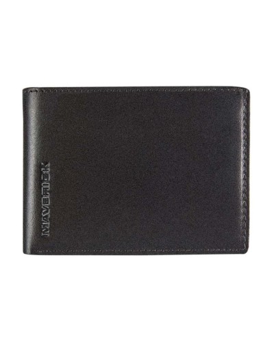 Maverick All Black Portemonnaie, cuir, RFID, black 