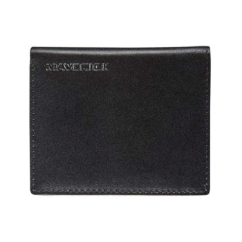 Maverick All Black Portemonnaie, Leder, schwarz