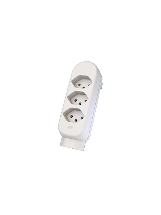 Max Hauri Connecteur multiple maxADAPT 3 + 1 x T13, Blanc