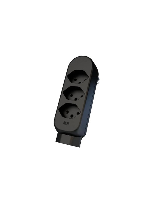 Max Hauri Connecteur multiple maxADAPT 3 + 1 x T13, Noir