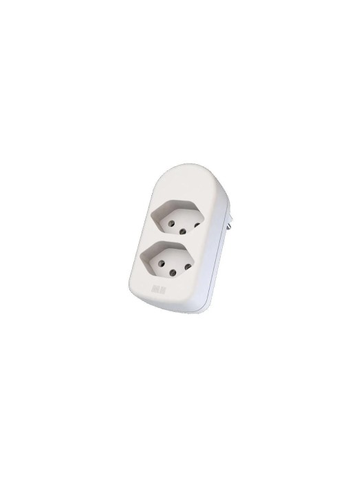 Max Hauri Connecteur multiple maxADAPT 2 x T13, Blanc