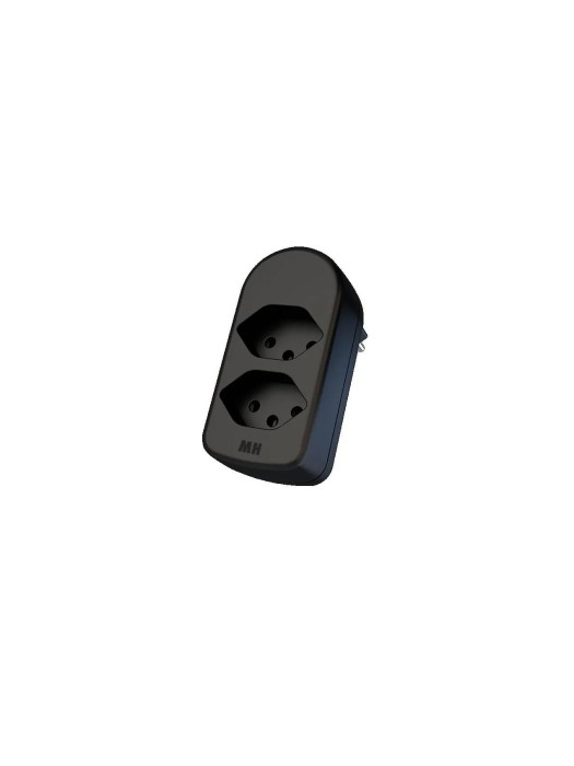 Max Hauri Connecteur multiple maxADAPT 2 x T13, Noir
