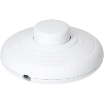 Max Hauri Fusstretschalter, weiss, 70mm, 1-Polig Max Hauri Fusstretschalter, weiss, 70mm, 1-Polig