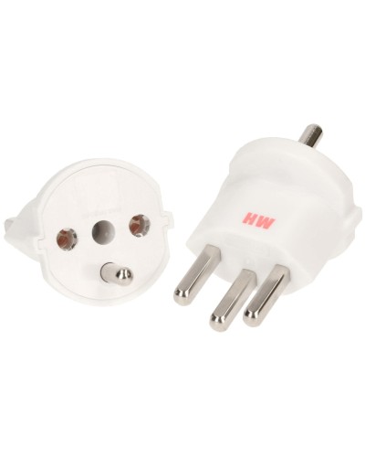 Max Hauri Adaptateur fixe Schuko – Type 23 Blanc