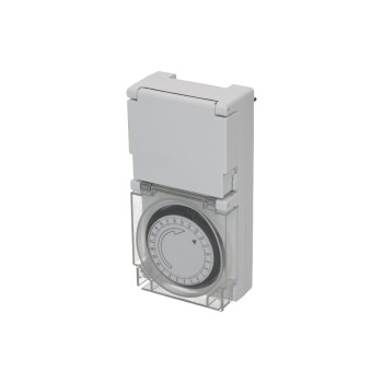 Max Hauri Zeitschaltuhr IP55 24h, analog, weiss Max Hauri Zeitschaltuhr IP55 24h, analog, weiss