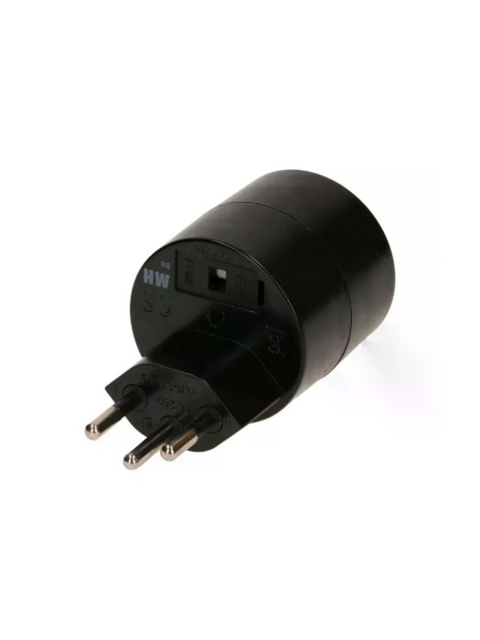 Max Hauri Adaptateur de voyage Schuko – T12, Noir
