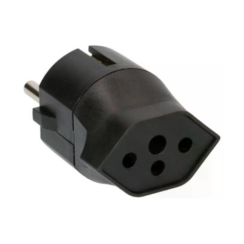 Max Hauri Adaptateur fixe Schuko sur T13, Noir Max Hauri Adaptateur fixe Schuko sur T13, Noir