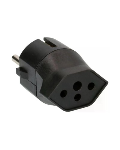 Max Hauri Adaptateur fixe Schuko sur T13, Noir