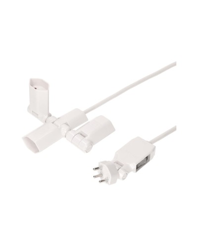 Max Hauri Bloc multiprise Clip-Clap Line 3x T13, Blanc
