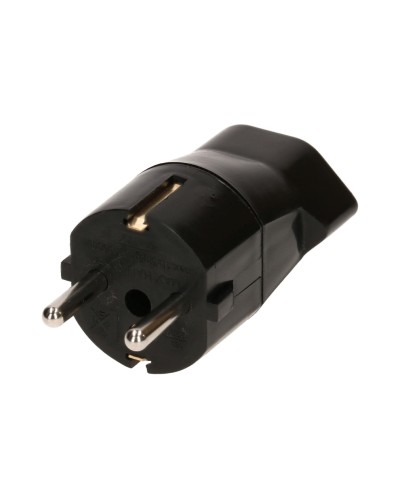 Max Hauri Adaptateur de voyage Schuko – T23, Noir