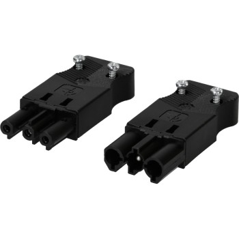 Max Hauri Kit Fiche et prise AC 166 plates, 3 pôles Max Hauri Kit Fiche et prise AC 166 plates, 3 pôles