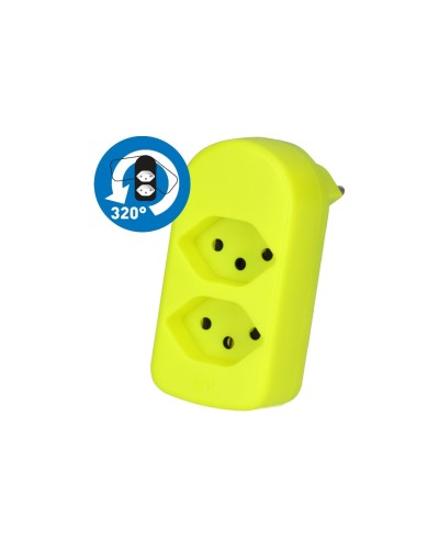 Max Hauri Fiche de branchement maxADAPTturn, 2 x type 13, Pivotant à 320
