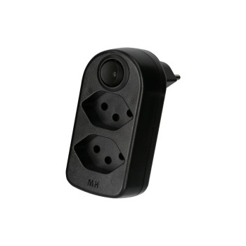 Max Hauri Fiche de branchement ADAPT 2 x type 13, pivotant Interrupteur